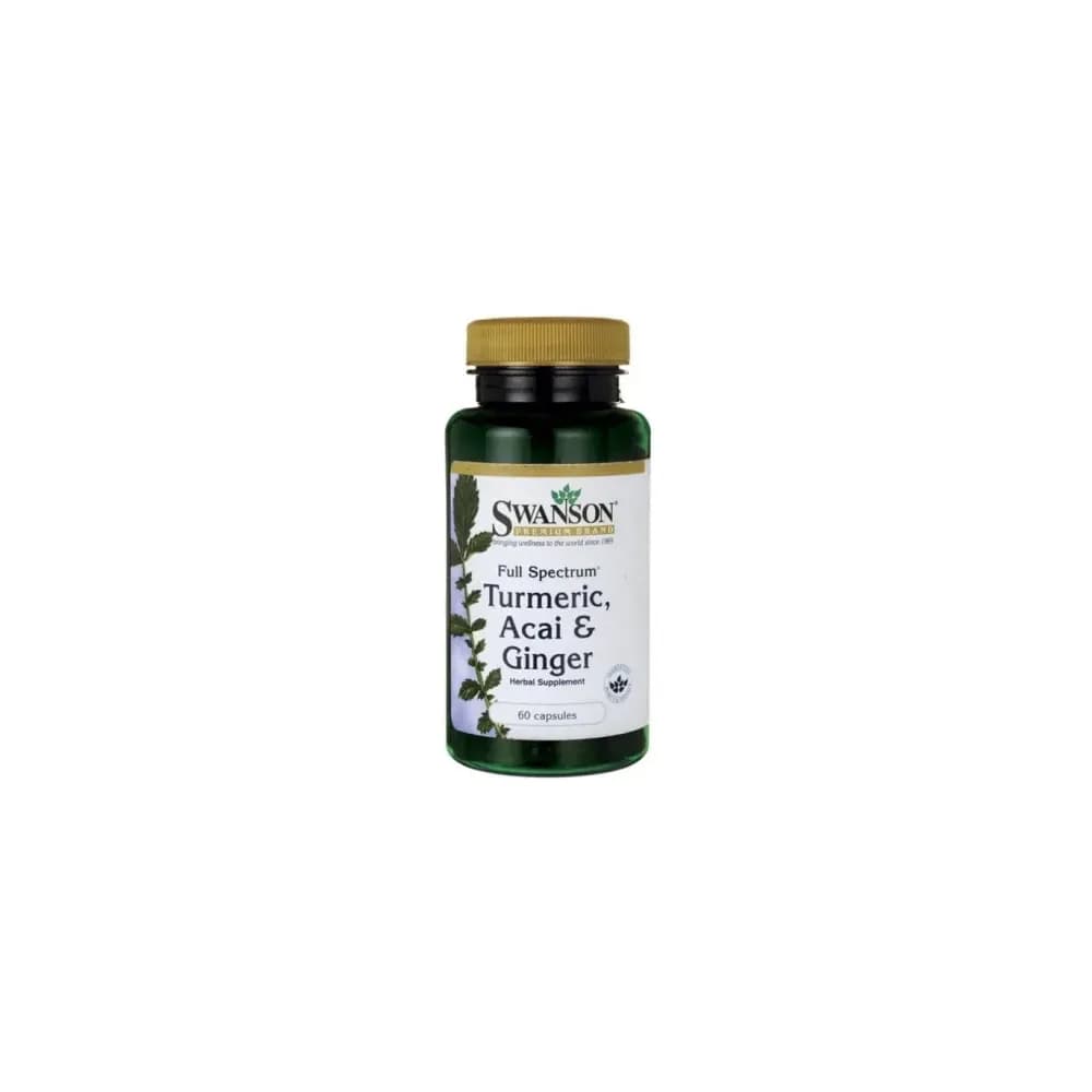 Swanson Full Spectrum Turmeric Acai & Ginger 60 gélules