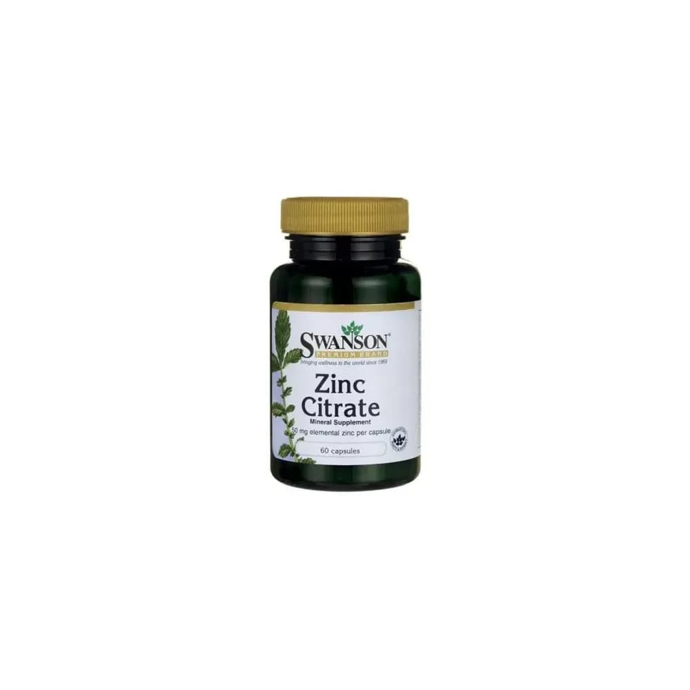 Swanson Zinc Citrate 50mg 60 gélules