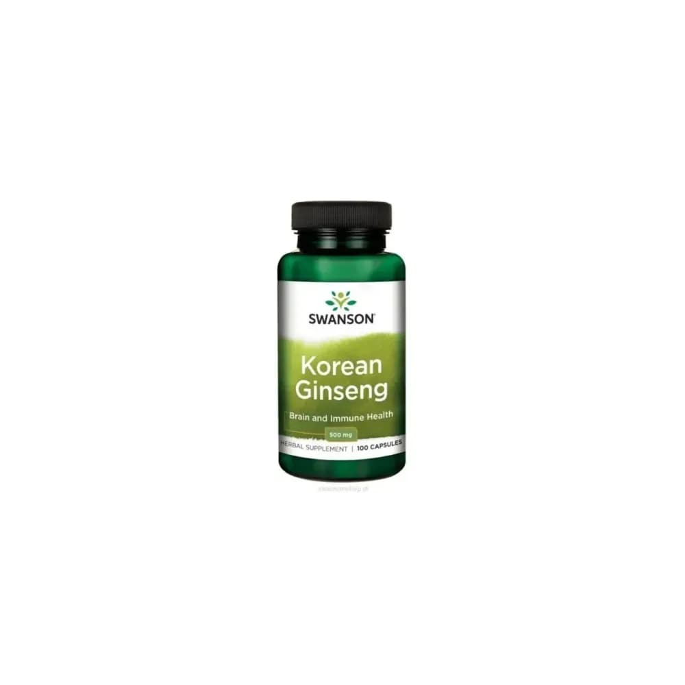 Swanson Korean Ginseng 500mg 100 gélules