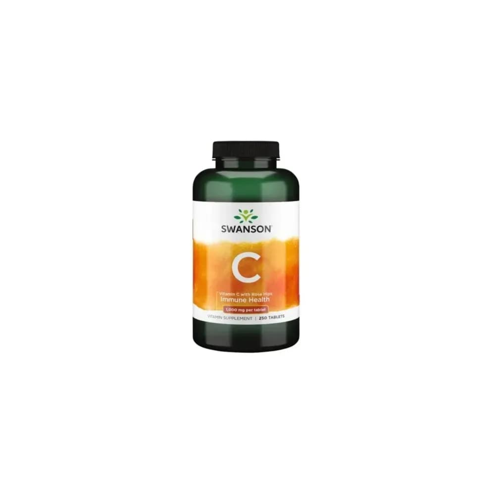 Swanson Vitamine C 1000mg Rose Hips TR 250 comprimés