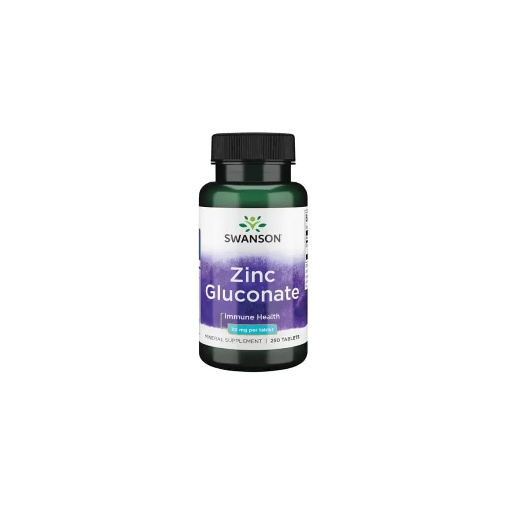 Swanson Zinc (Gluconate) 30mg 250 comprimés