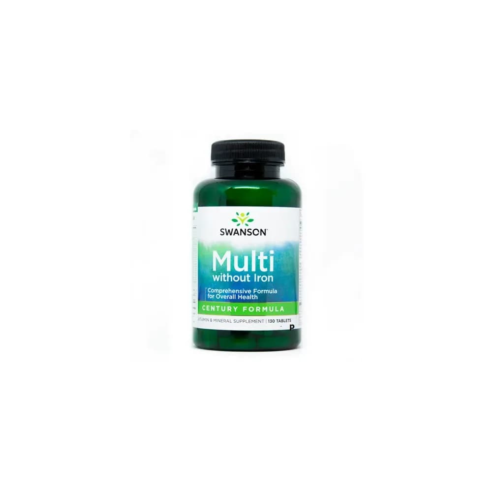Swanson Century Formula Multi-Vitamine no Iron 130 comprimés