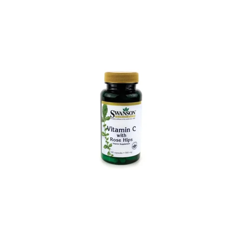 Swanson Vitamine C with Rose Hip 500mg 100 gélules