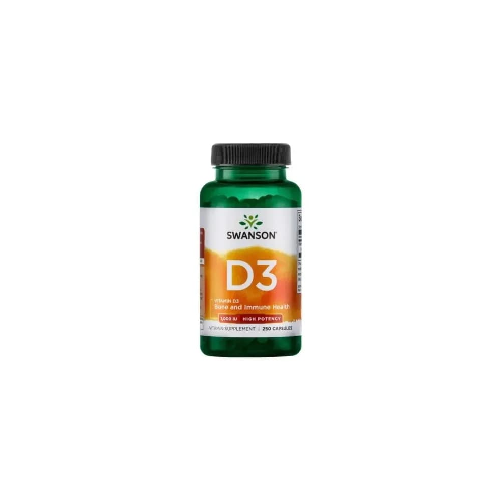 Swanson Vitamine D-3 1000 IU 250 gélules