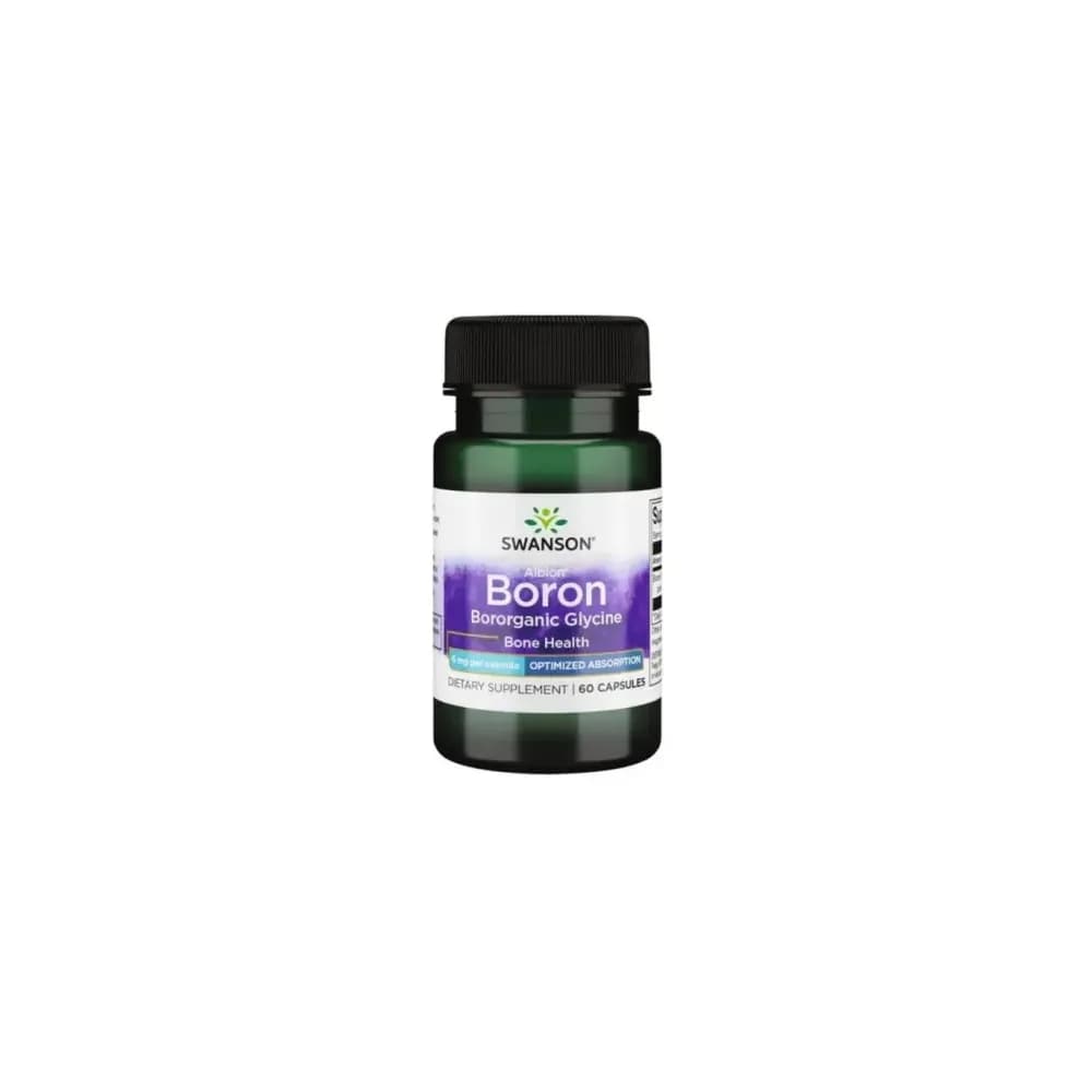 Swanson Albion Boron Bororganic Glycine 6mg 60 gélules