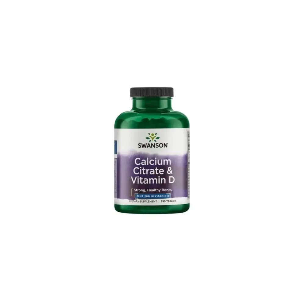Swanson Calcium Citrate & Vitamine D 250 comprimés