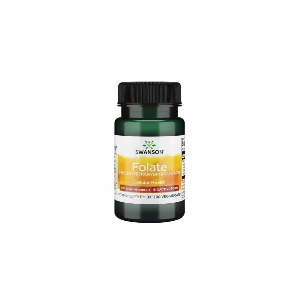 Swanson Folate (5-methyltetrahydrofolic Acid) 400mcg 30 gélules végétales
