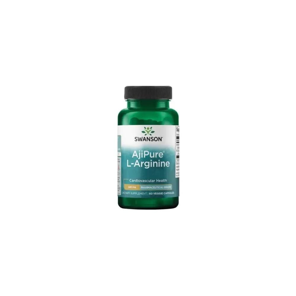 Swanson AjiPure L-Arginine 500mg 60 gélules
