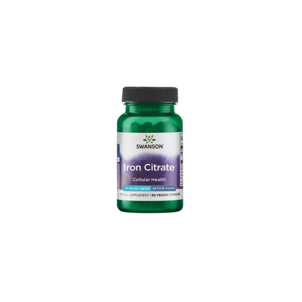 Swanson Iron Citrate 60 gélules végétales