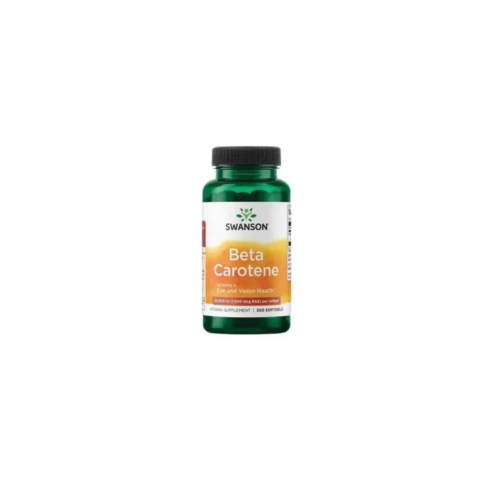 Swanson Beta Carotene 25,000IU 7500ug 300 capsules molles