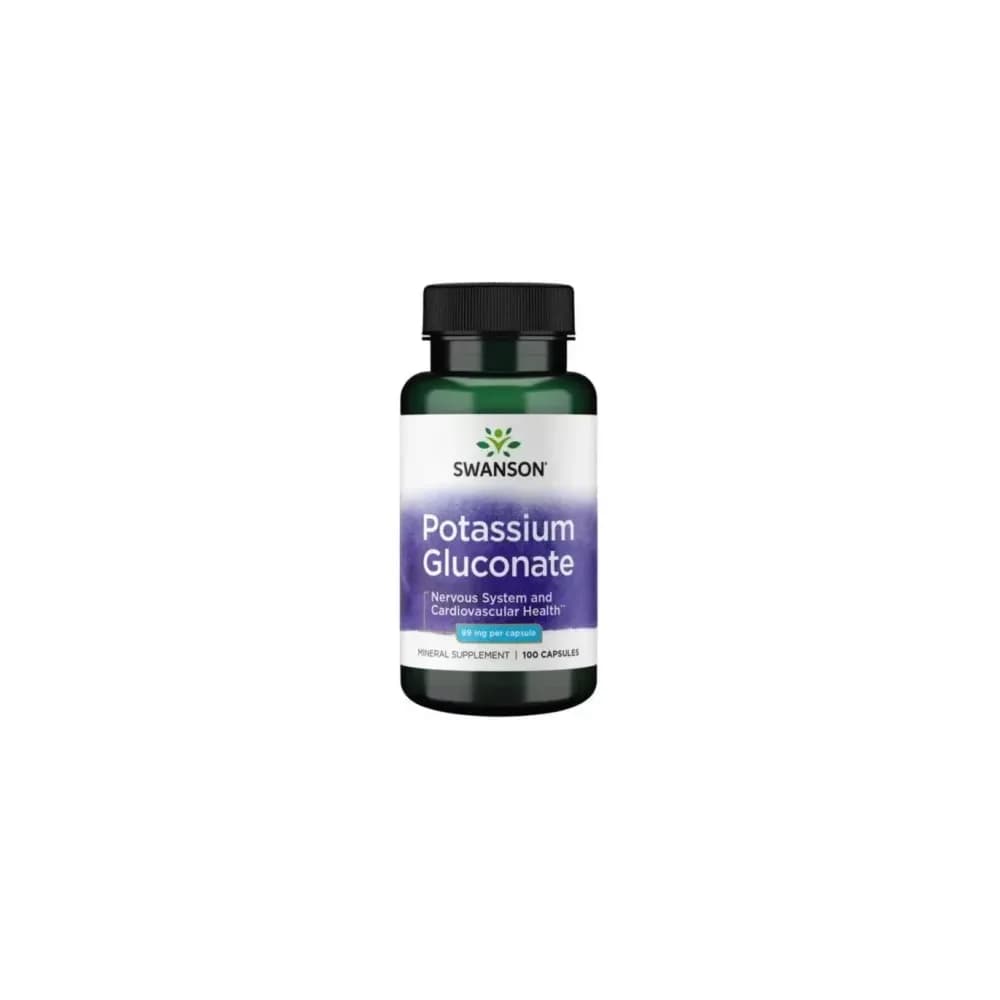 Swanson Potassium Gluconate 99mg 100 gélules
