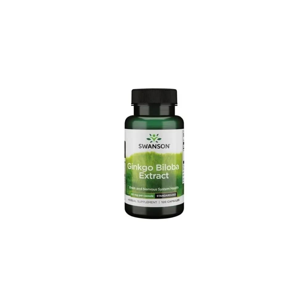 Swanson Ginkgo Biloba Extract 60mg 120 gélules GINKGOSELECT