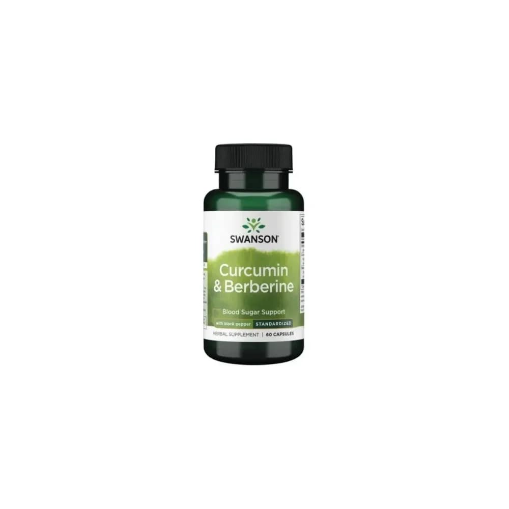 Swanson Curcumin & Berberine with Black Pepper 60 gélules