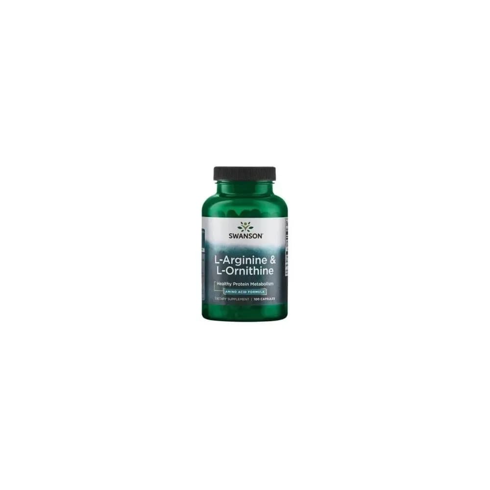 Swanson L-Arginine and L-Ornithine 100 gélules