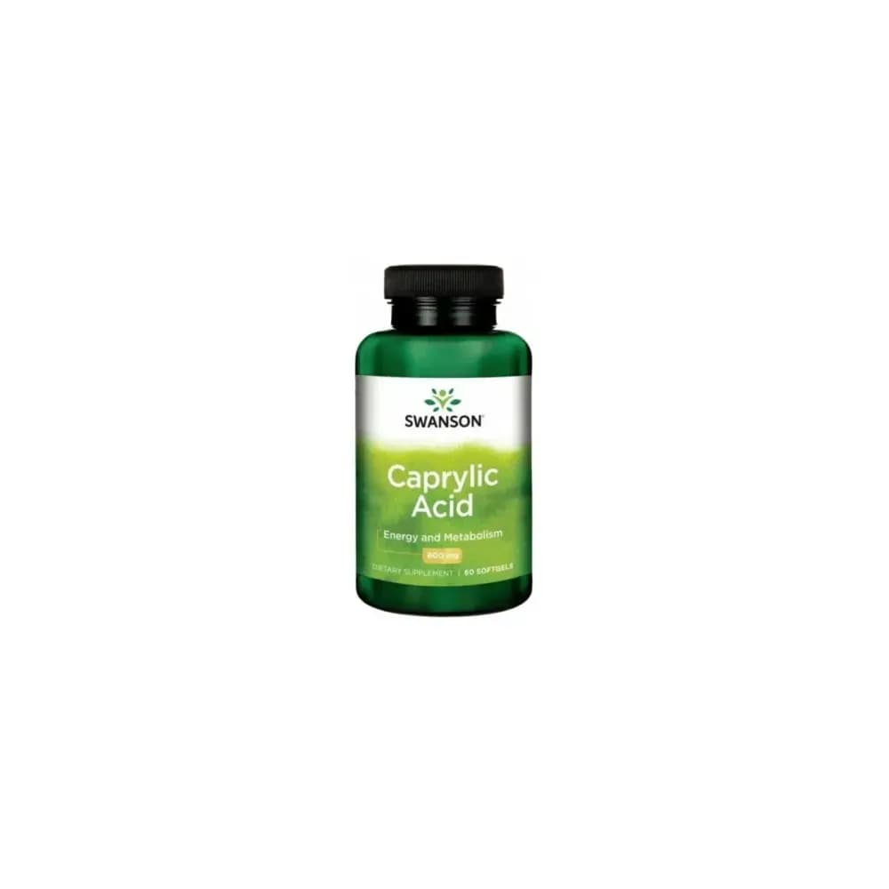 Swanson Caprylic Acid 600mg 60 capsules molles