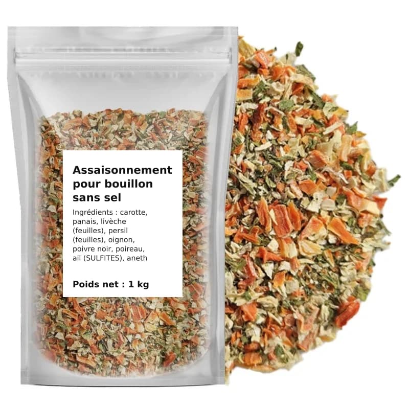 Assaisonnement pour bouillon sans sel 1 kg