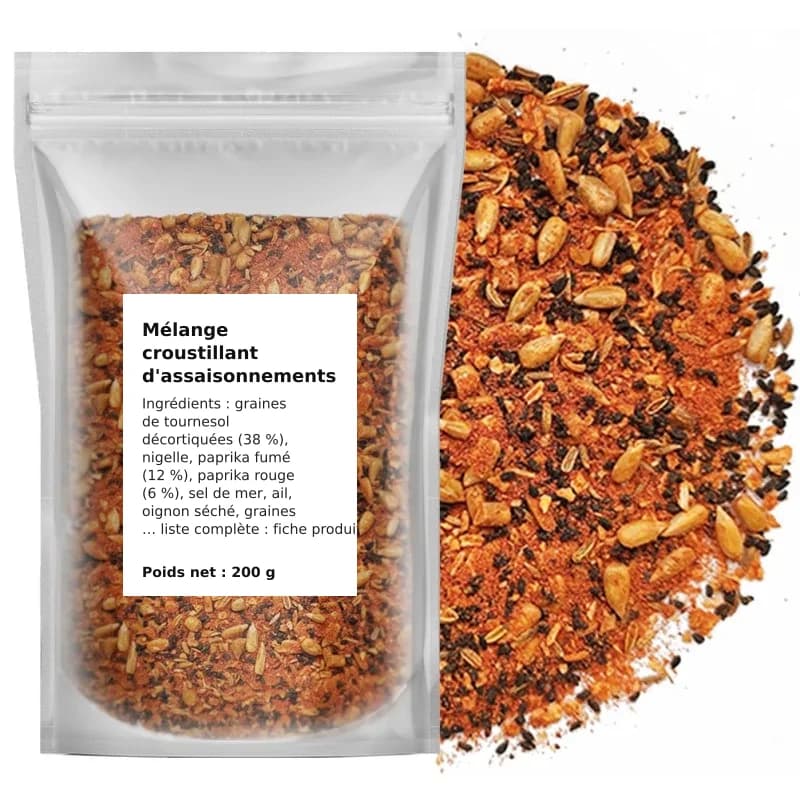 Mélange croustillant d'assaisonnements 200 g
