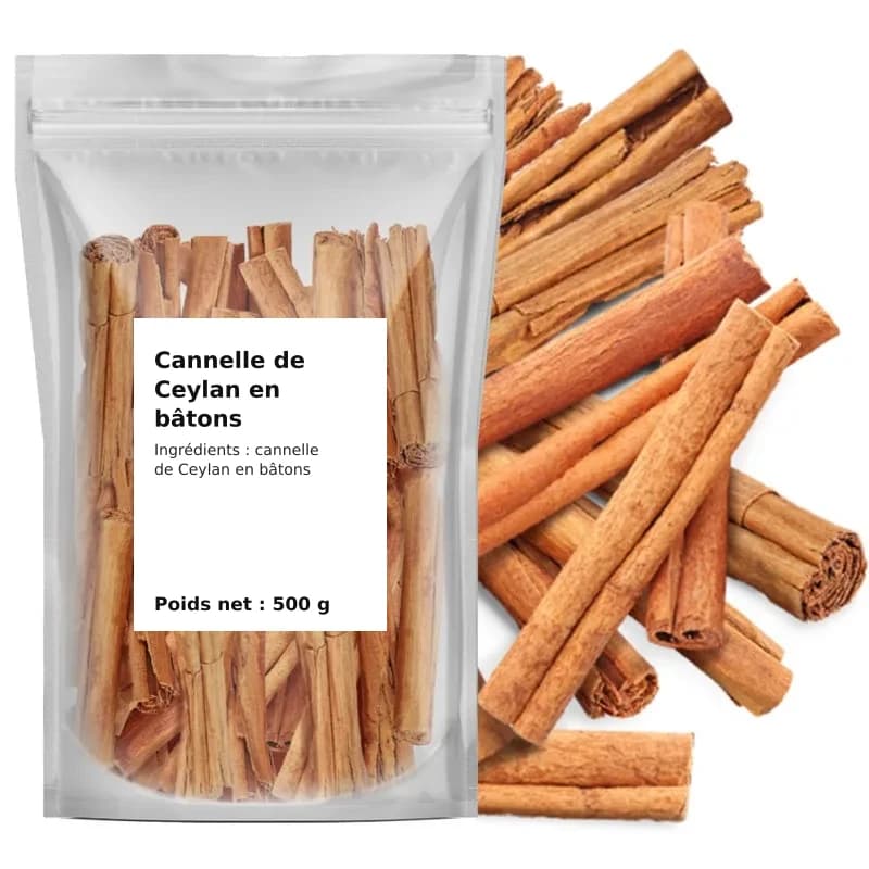 Cannelle de Ceylan en bâtons 500 g