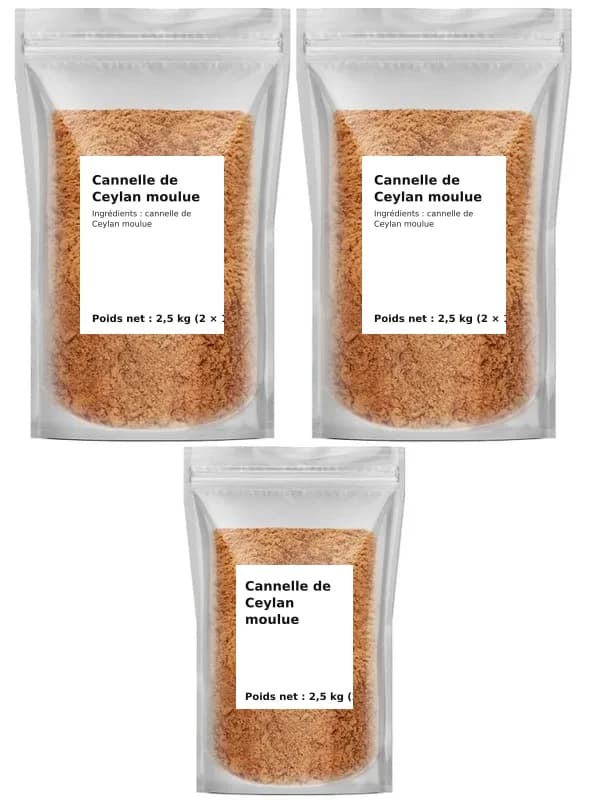 Cannelle de Ceylan moulue 2,5 kg