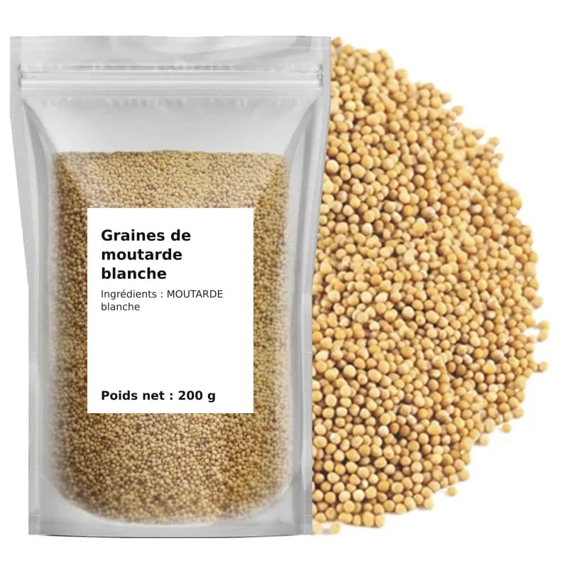Graines de moutarde blanche 200 g