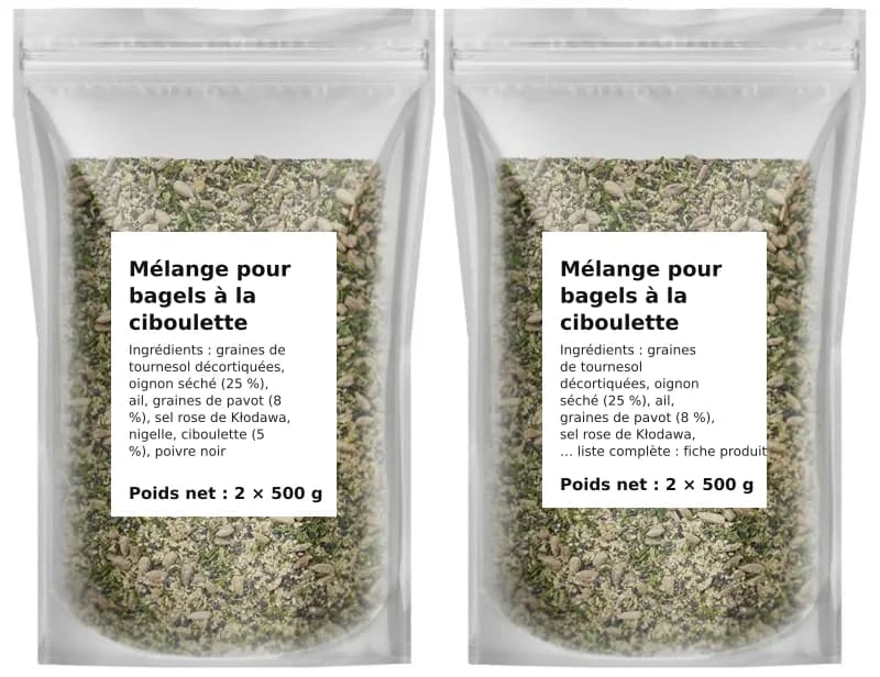 Mélange pour bagels à la ciboulette 1 kg