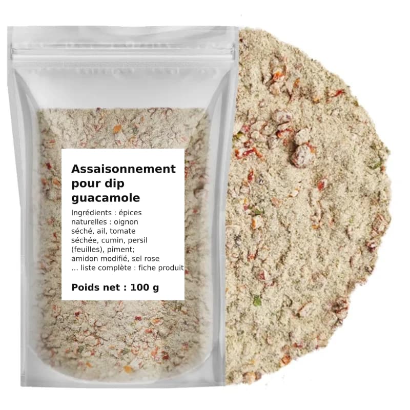 Assaisonnement pour dip guacamole 100 g
