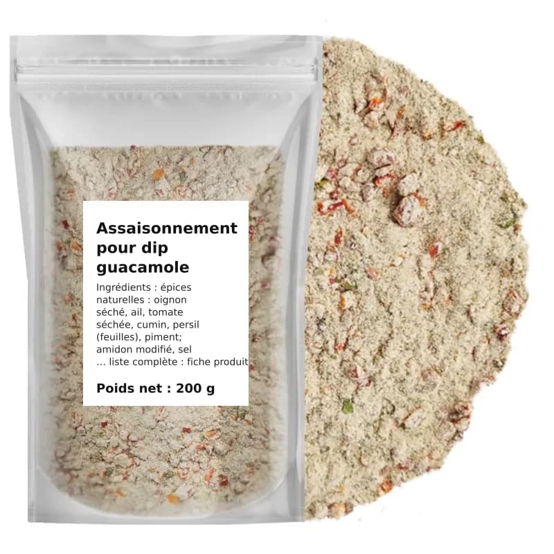 Assaisonnement pour dip guacamole 200 g