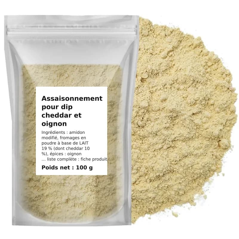 Assaisonnement pour dip cheddar et oignon 100 g