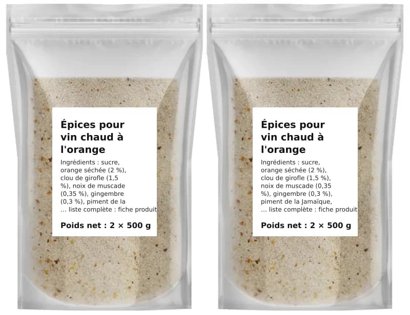 Épices pour vin chaud à l'orange 1 kg