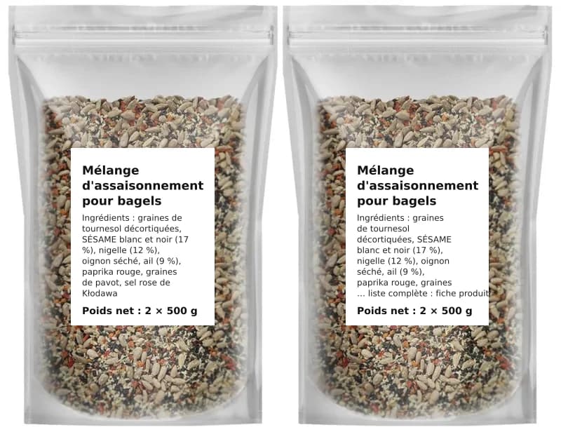 Mélange d'assaisonnement pour bagels 1 kg