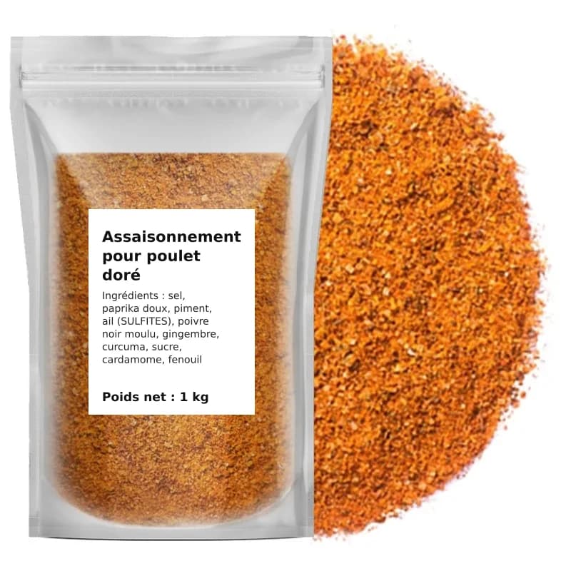 Assaisonnement pour poulet doré 1 kg