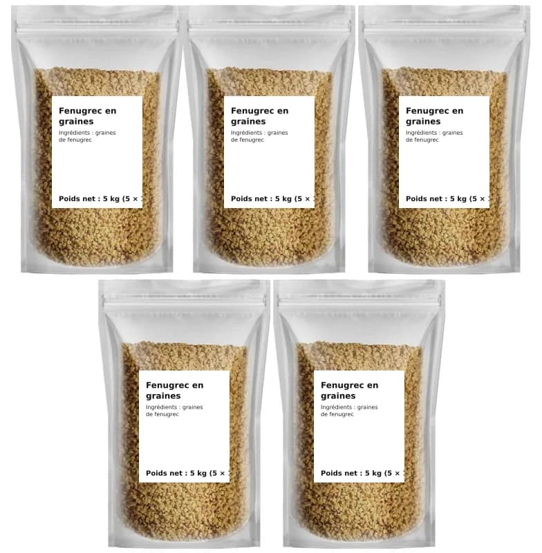 Fenugrec en graines 5 kg