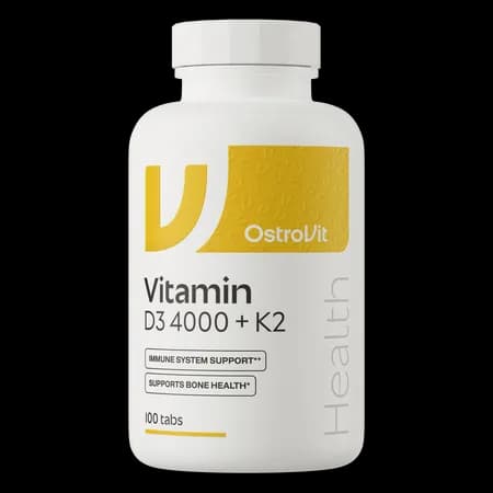OstroVit Vitamine D3 4000 IU + K2 100 comprimés