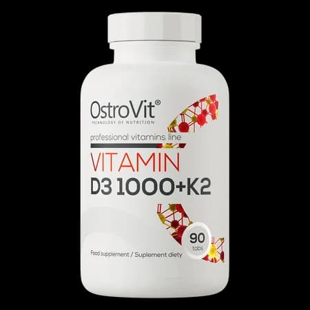 OstroVit Vitamine D3 1000 IU + K2 90 comprimés