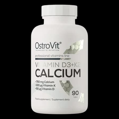 OstroVit Vitamine D3 + K2 + Calcium 90 comprimés