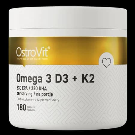 OstroVit Omega 3 D3+K2 180 gélules