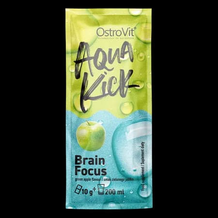 OstroVit Aqua Kick Brain Focus 10 g - saveur pomme verte