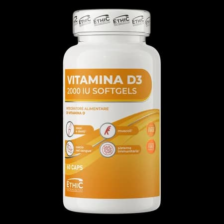 Ethic Nutraceutici Vitamine D3 2000 IU 60 gélules