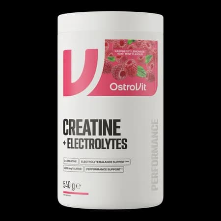 OstroVit Créatine + Électrolytes 540 g - saveur limonade framboise-menthe