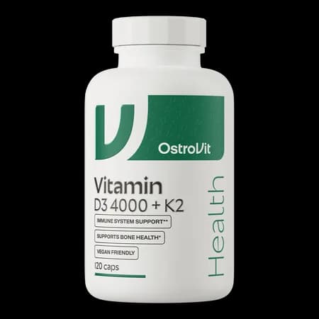 OstroVit Vitamine D3 4000 IU + K2 VEGE 120 gélules