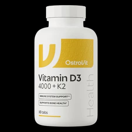 OstroVit Vitamine D3 4000 IU + K2 110 comprimés