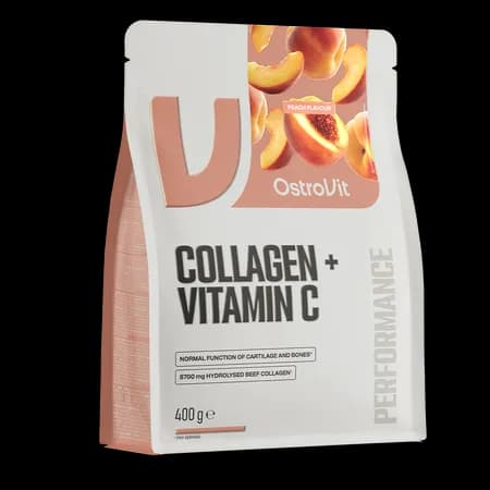 OstroVit Collagène + Vitamine C 400 g - saveur pêche