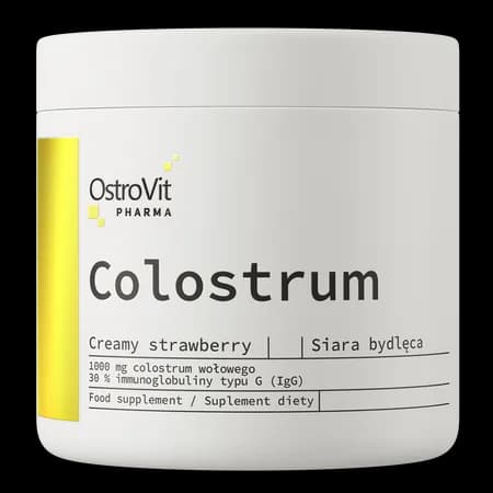OstroVit Pharma Colostrum 100 g - saveur fraise crémeuse