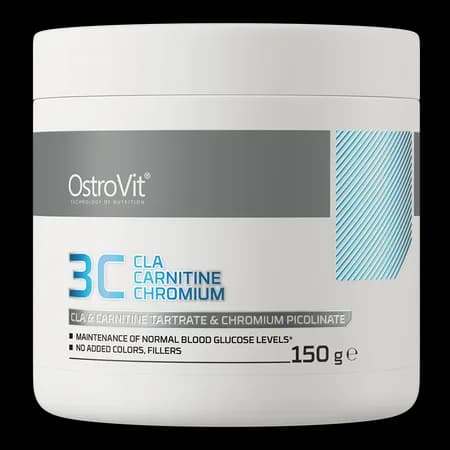 OstroVit 3C CLA Carnitine Chromium 150 g - saveur limonade framboise-menthe