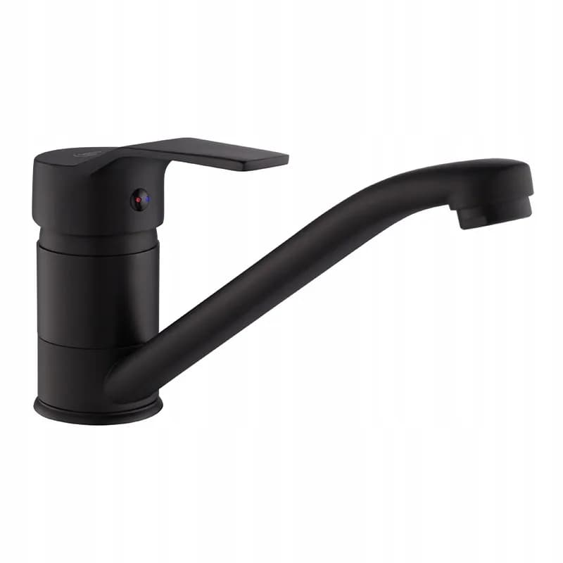 Mitigeur de lavabo pour vasque à poser à bec mobile Sia noir