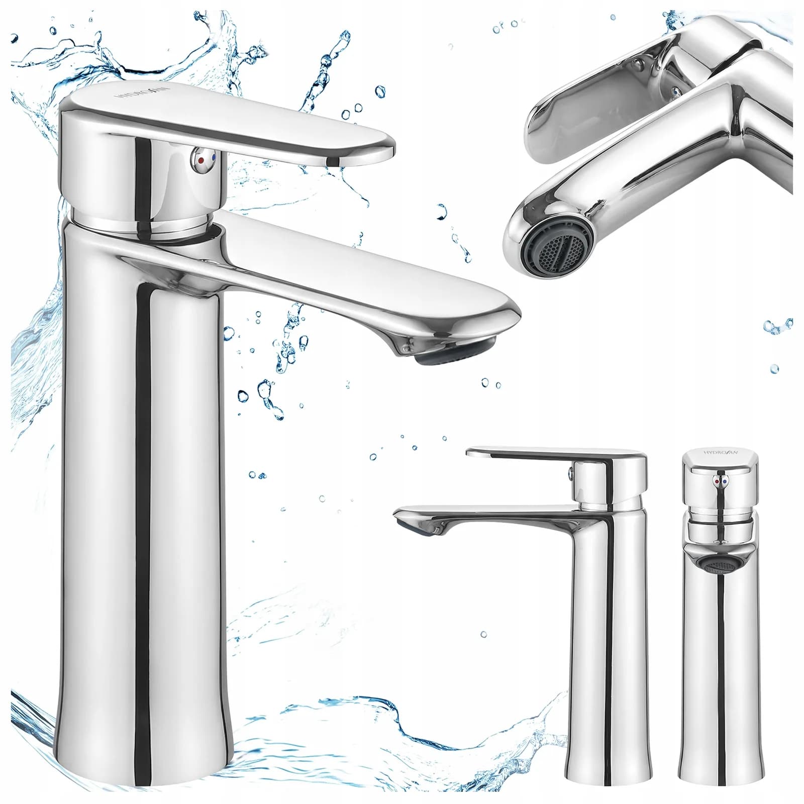 Mitigeur de lavabo bas pour vasque à poser avec aérateur Fargo chromé