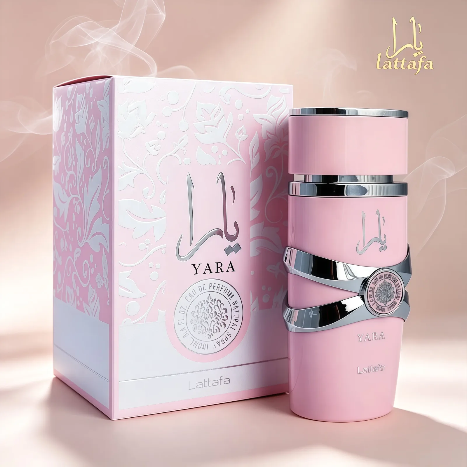 Lattafa Yara EDP 100 ml, parfum floral sucré, longue tenue, vaporisateur, parfum oriental de luxe, cadeau.