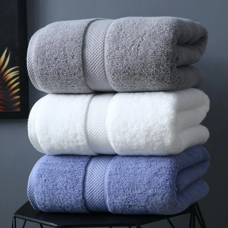Serviette de Bain en Coton pour Adulte, Douce et Absorbante, Grande Serviette de Plage, Hôtel, Spa, Maison