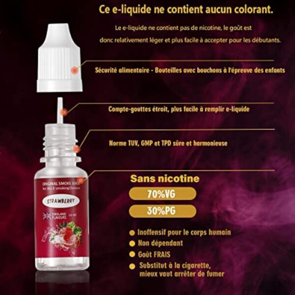 Cigarette Electronique Kit Complet E Cigarette et 5x10ml E liquide 80W Mod Kit avec Atomiseur 0,5 Ohm/ 2ml Batterie 2000mAh Vape, écran LED Watt réglable 0,0mg nicotine E Chicha KUBO LZ80W - Noir – Image 7