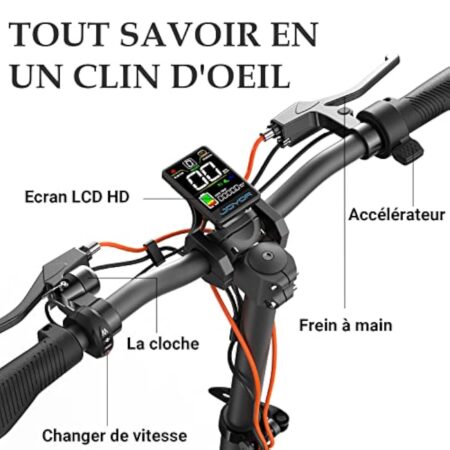 JOYOR Trottinette Electrique Adulte Professionelle S Serie Batterie 48V 13Ah/60V 18Ah/48V 26Ah Moteur 600W/600W*2/1000W*2 Trotinette Electrique Autonomie 50KM Pneus Tout Terrain Double Suspension – Image 5